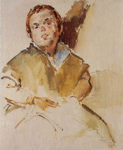 El niño de Vallecas. 1987. Óleo/lienzo. 73 x 60 cm.